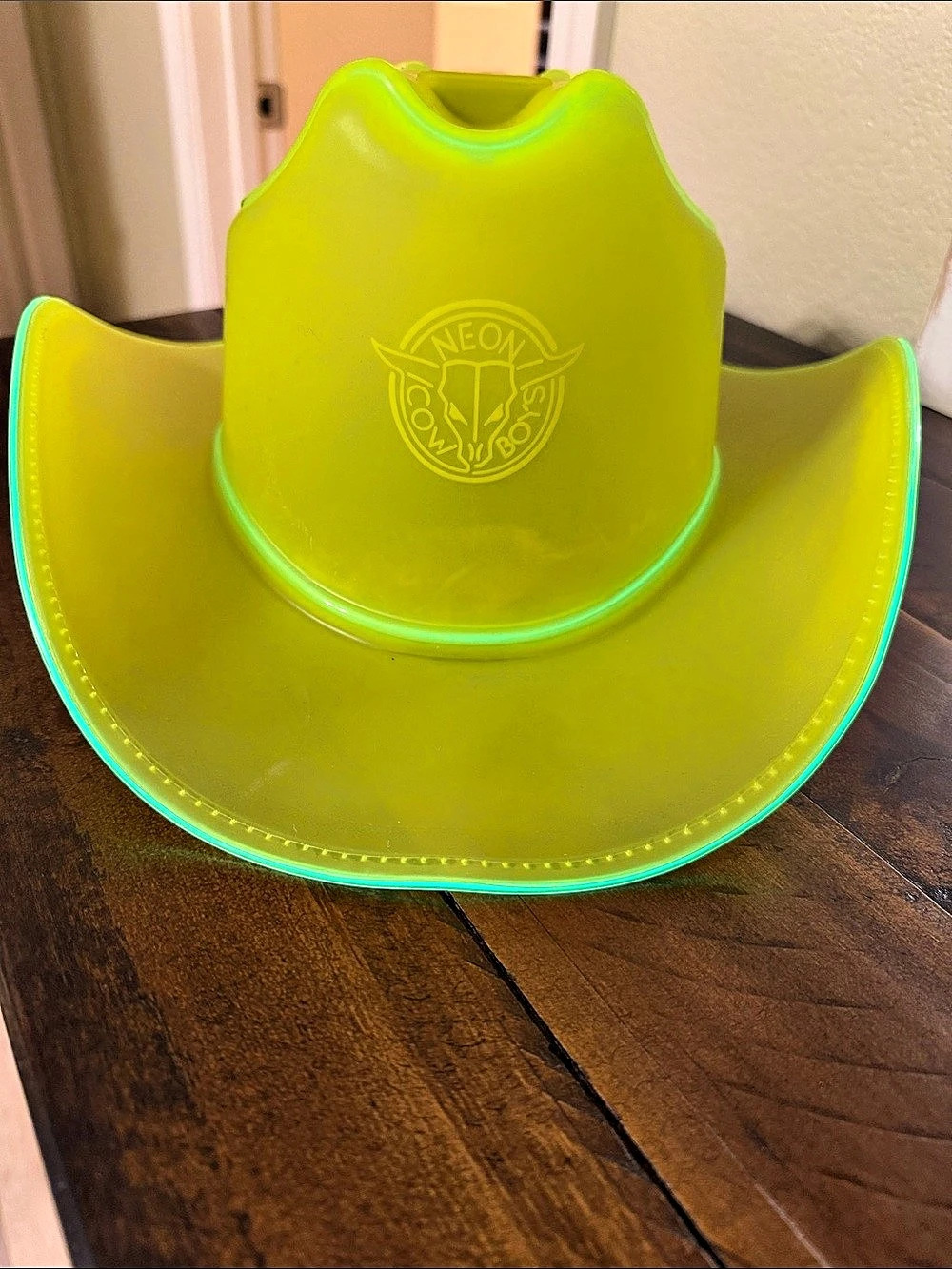 Neon Cowboys Light Up Neon Cowboys Hat Green Cowboy Hat